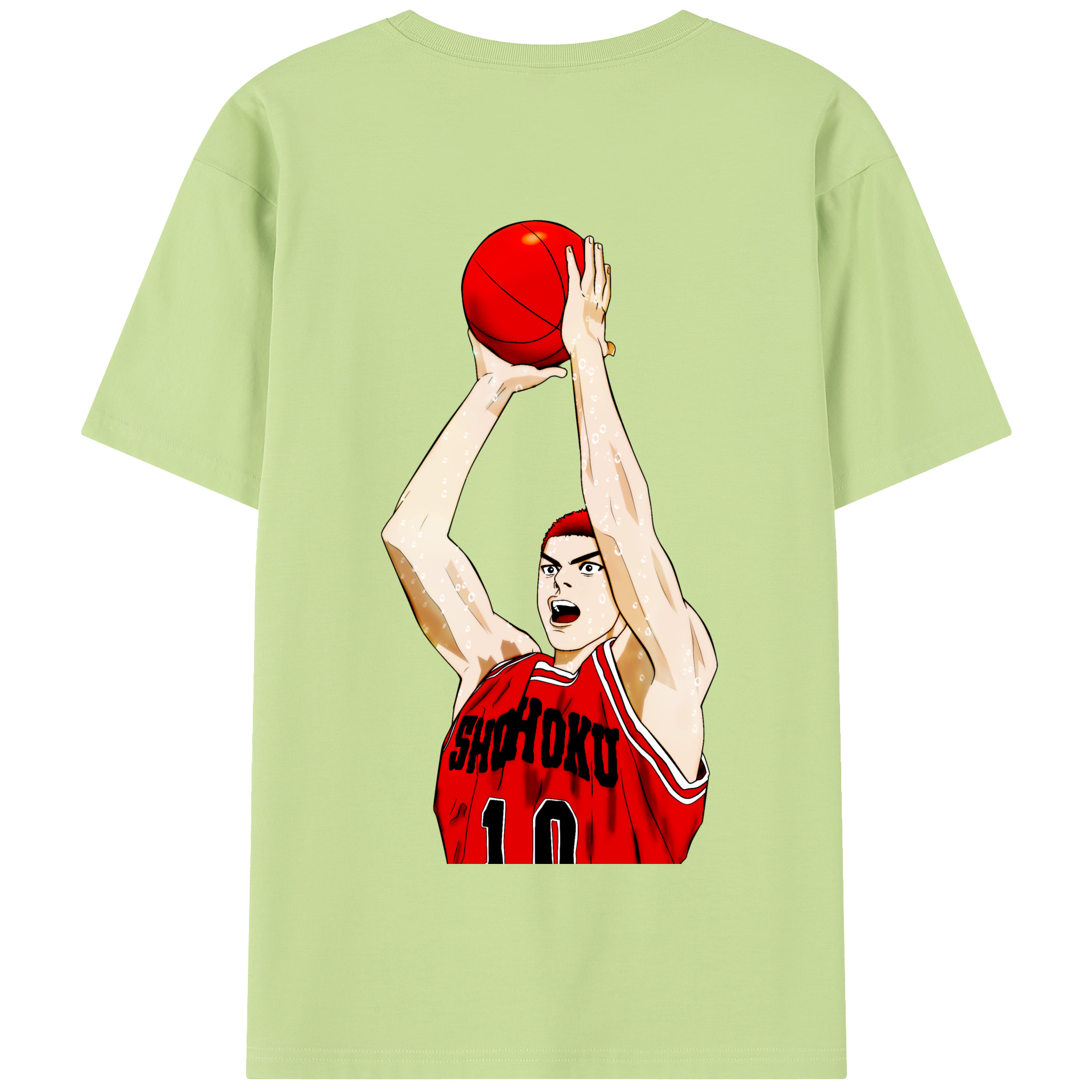 SLAM DUNK／スラムダンク 綿100％半袖Tシャツ（背面プリント）